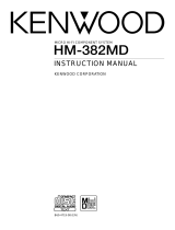 Kenwood hm 382 md Owner's manual