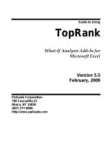 PALISADE TOPRANK 5.5 Owner's manual