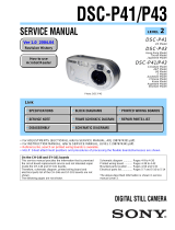 Sony CYBER-SHOT DSC-P43 User manual