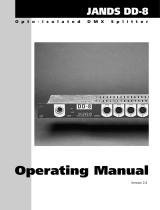 Jands DD-8 Operating instructions