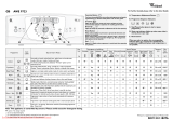 Whirlpool AWE 9723 Programme Chart