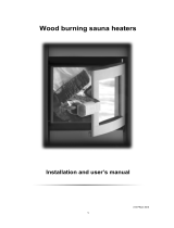Helo Group Ltd Wood burning sauna heaters Installation and User Manual
