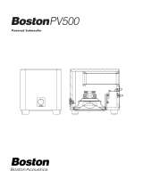 Boston Acoustics PV500 User manual