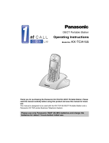Panasonic kx tca 155 Owner's manual