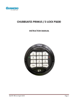 Chubbsafes PRIMUS / E-LOCK PS600 User manual