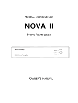 Musical Surroundings Nova II Owner's manual