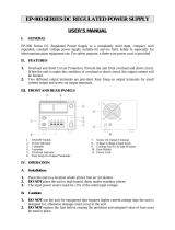Manson Engineering Industrial EP-907 User manual