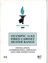 BENSON OLYMPIC WH Installation, Commissioning, Servicing And User Instructions