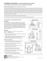 KB Electronics KBAC/KBDA-24D Power On/Off Switch Kit Owner's manual