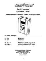 Rain Bird PC-206 Owners Manual / Operating Manual / Installation Manual