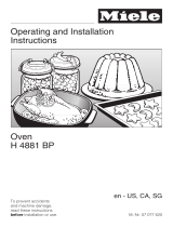 Miele MasterChef H 4881 BP Operating instructions