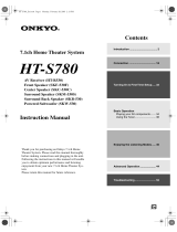 ONKYO HT-S780 Owner's manual