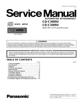 Panasonic CQC3405U - AUTO RADIO/CD DECK-MULTI LANG User manual