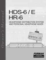 Furman HDS6-E Owner's manual