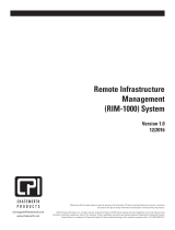 Chatsworth Products Remote Infrastructure Management (RIM-1000) User manual