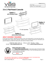VAS 3 in 1 Flat Panel Console Assembly Manual