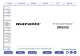 Marantz SR6009 Owner's manual