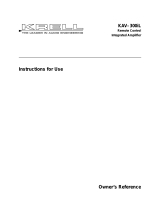 Krell Industries KAV-300IL User manual