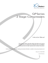 Quincy 7.5 HP 80 Gallon Two Stage Air Compressor 371CS80VCA23 User manual