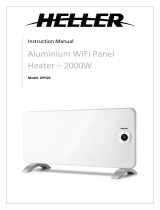 HELLER HPH20 2000W Aluminium WiFi Panel Heater User manual