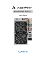 canaan AvalonMiner 1066 Pro 55Th-S Chip New Miner User manual