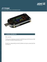 Joy-it JT-TC66C Low Cost USB 3.0 Volt- and Amperemeter User manual