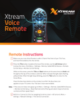 XTREAM Voice Remote User manual
