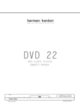 Harman Kardon DVD 22 Owner's manual