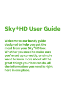 Sky Sky+HD User manual