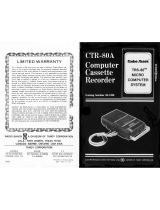 Radio Shack CTR-80A User manual