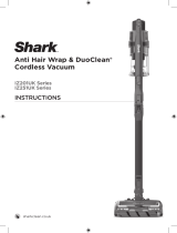 Shark IZ201UK IZ251UK Anti Hair Wrap & DuoClean Cordless Vacuum Operating instructions