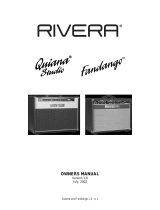 Rivera Quiana Studio Owner's manual