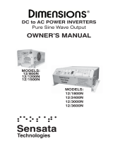 Sensata 12/2400N Owner's manual