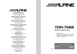 Alpine TDM-7546E User manual