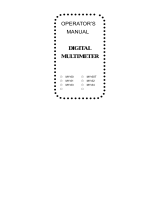 Mastech MY-60T User manual