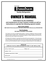 Traulsen RBF134HUT-FHS User manual