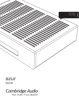 Cambridge Audio 651W User manual