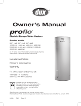 Dux Proflo 160S1 Owner's manual