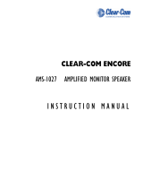 Clear-Com AMS-1027 User manual