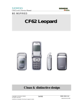 Siemens CF62 Leopard User manual