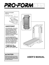 ProForm 425 PCTL93070 User manual