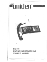 Uniden MC 790 User manual