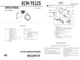 Sony ECM-TS125 User manual