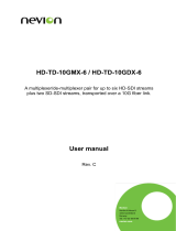 Nevion HD-TD-10GMX-6-SFP User manual