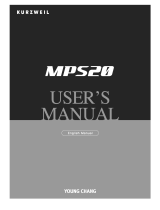 Kurzweil MPS20 User manual