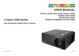 Digital Projection E-Vision WXGA 7000 User manual