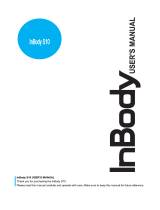 Biospace inbody s10 User manual
