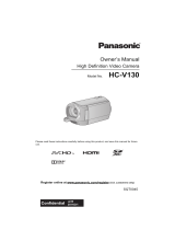 Panasonic HC-V130 User manual