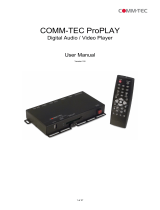 Comm-Tec ProPLAY User manual