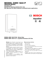 Bosch GWH 1600 P NG Installation And Operating Instructions Manual